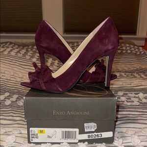 Enzo Angiolini Dark Red Women's Heels